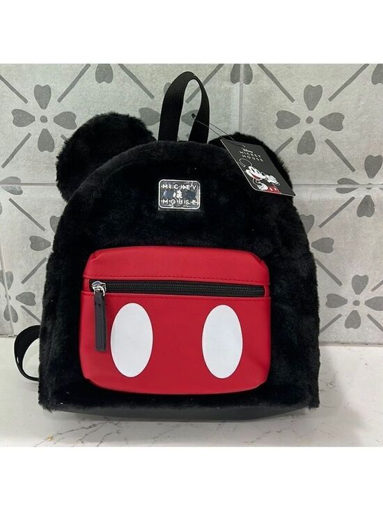 Bioworld Other - Disney Mickey Mouse Fuzzy Fur mini backpack. Brand new! Fun, vacation